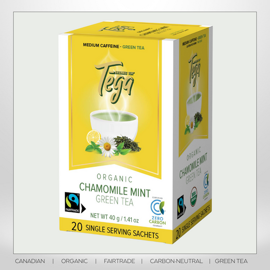 Chamomile Mint Green Tea w. Citrus Organic Fairtrade 20ct